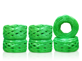 Roll of plastic rope isolated PNG transparent