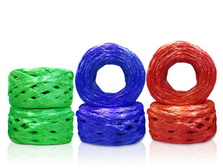 Roll of plastic rope isolated PNG transparent