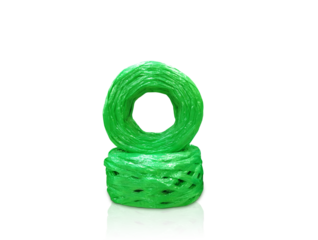 Roll of plastic rope isolated PNG transparent