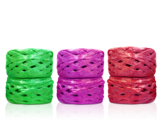 Roll of plastic rope isolated PNG transparent
