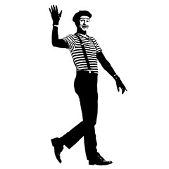 Mime waving vector