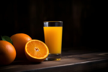 Orange juice, fresh drink, orange limonade | Ai generated