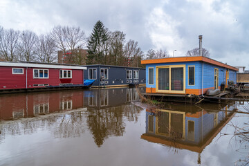 houseboats in a canal