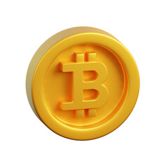 cryptocurrency bitcoin 3D illustration