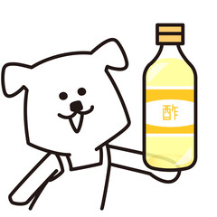 色加工ok いぬ素材No.228 お酢