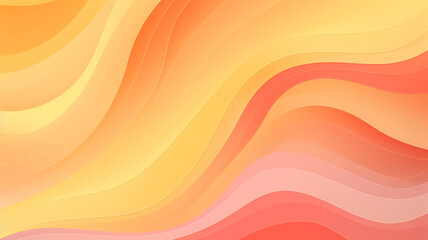 orange and light yellow waves and lines abstract background, creative autumn pattern