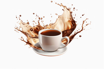 Photo of a delicious cup of mocha coffee with a touch of sweetness