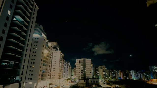 The Iron Dome protects Israel's skies while there are missiles fired from the Gaza Strip. Israel and Palestine conflict 2023.