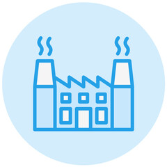 Obraz premium Nuclear plant Vector Icon Design Illustration