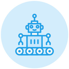 Obraz premium Robot Vector Icon Design Illustration