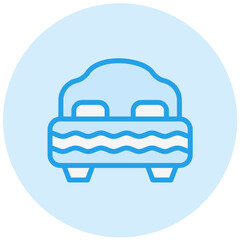 Bed Vector Icon Design Illustration