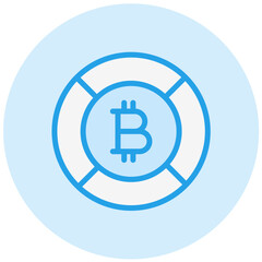 Bitcoin Vector Icon Design Illustration