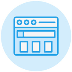 Website Vector Icon Design Illustration