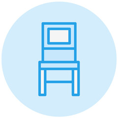 Fototapeta premium Chair Vector Icon Design Illustration