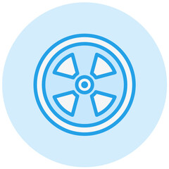 Fototapeta premium Nuclear Vector Icon Design Illustration