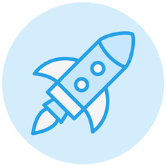 Rocket Vector Icon Design Illustration