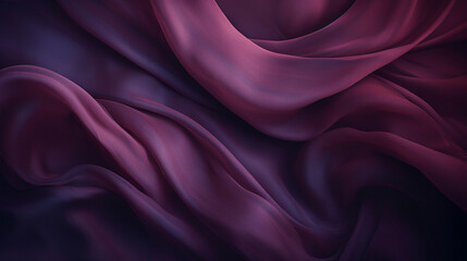 Аbstract background luxury cloth or liquid wave or wavy folds of grunge silk texture satin velvet material. Generative AI.