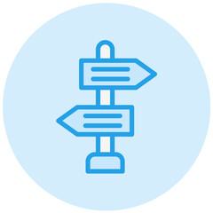 Directional sign Vector Icon Design Illustration