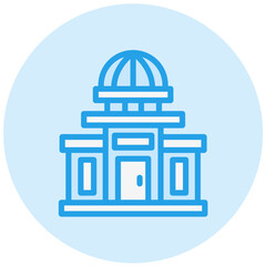 Government building Vector Icon Design Illustration