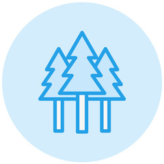 Forest Vector Icon Design Illustration