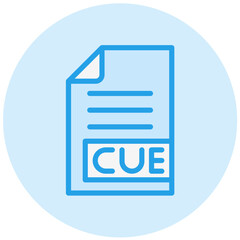 Fototapeta premium CUE Vector Icon Design Illustration