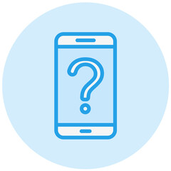 Online Question Vector Icon Design Illustration