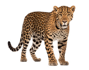 Obraz premium leopard in front of white background - transparent background PNG