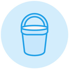 Bucket Vector Icon Design Illustration