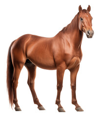 Fototapeta premium horse isolated on white background - transparent background PNG