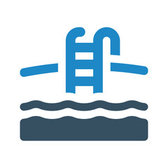swimming pool icon vector illustration