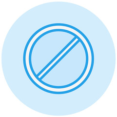 No stopping Vector Icon Design Illustration