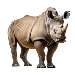 Fototapeta premium rhino isolated on white - transparent background PNG