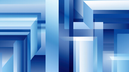 Naklejka premium Monochromatic Blue Abstract Art