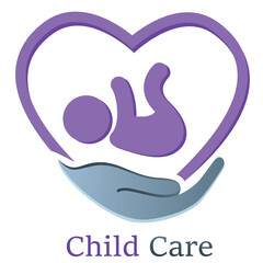 Kreißsaal, Hebamme, Kinderbetreuung, Kindergarten, Säugling, Baby - Logo, Icon, Symbol