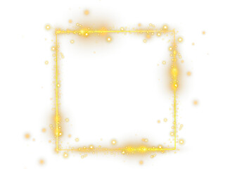 Christmas gold frame png,  glitter shiny, gold frame border transparent background,  illustration element, Asset for overlay, texture, pattern, montage, collage, shape, greeting, invitation card