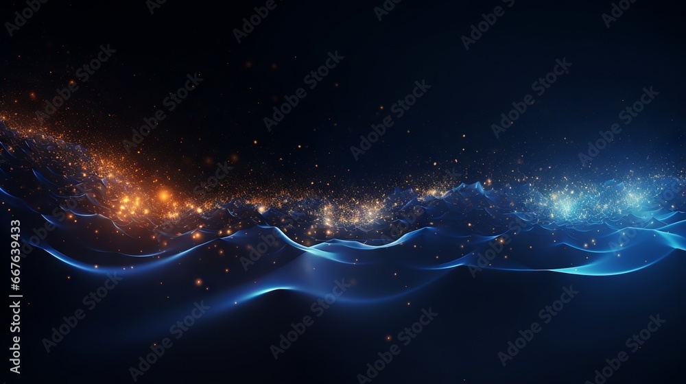 Poster abstract technology particles mesh background: a futuristic and dynamic design concept