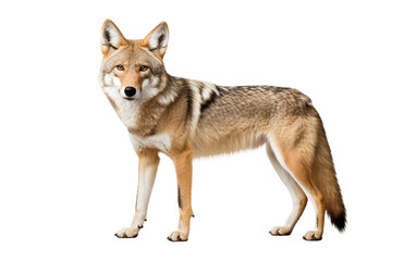 Majestic Coyote on Transparent background