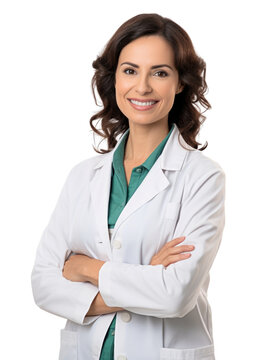 Professional pharmacist in transparent background