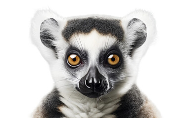 Lemur Elegance Unveiled on Transparent background