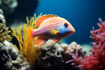 Obraz premium fish in aquarium