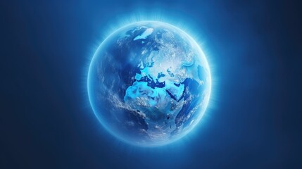 Obraz premium The concept of protecting the planet and saving the planet. Ozone Day