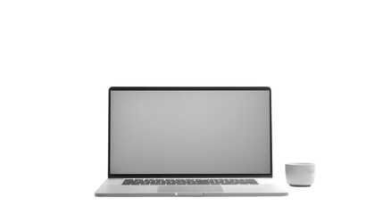 Laptop isolated on transparent background