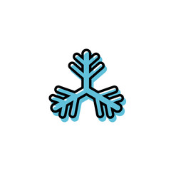 Snow icon vector