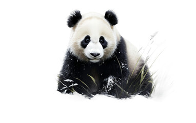 Panda on Transparent background