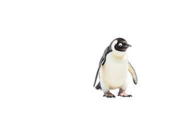 Charming Penguin on Transparent background