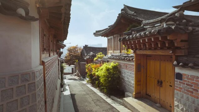 Bukchon Hanok Village in Seoul, South Korea