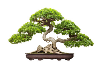 Bonsai Tree on Transparent Background