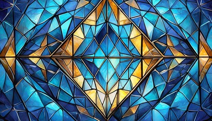 Stained Glass Texture of Diamond Stone