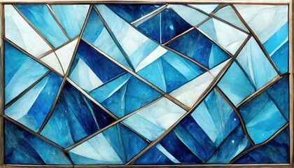 Stained Glass Texture of Larimar Stone