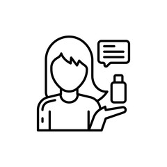 Advertising icon in vector. Illustration